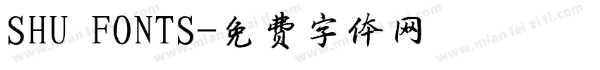 SHU FONTS字体转换